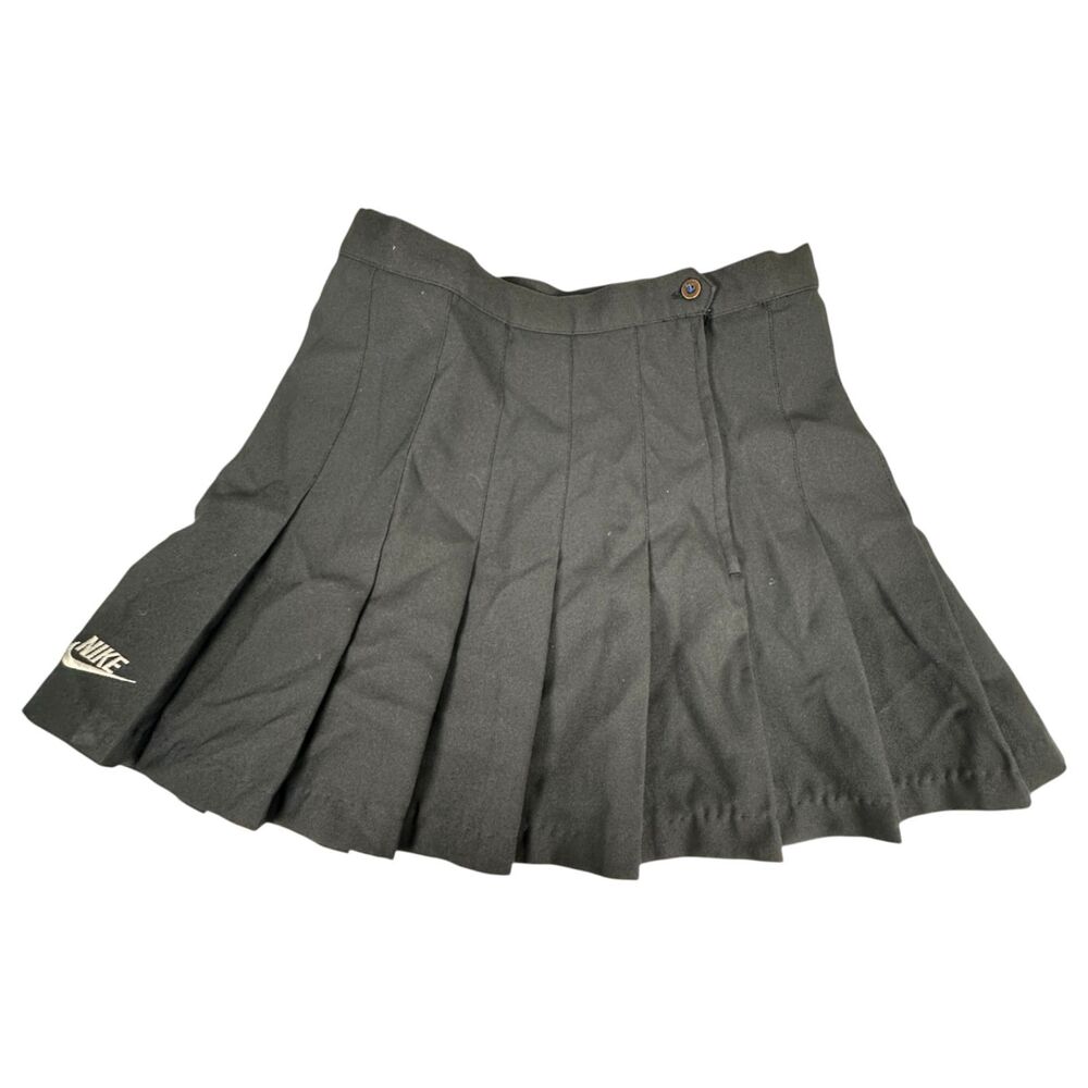 Nike Vintage Challenge Court Navy Blue Pleated Tennis Skort Skirt Size 10